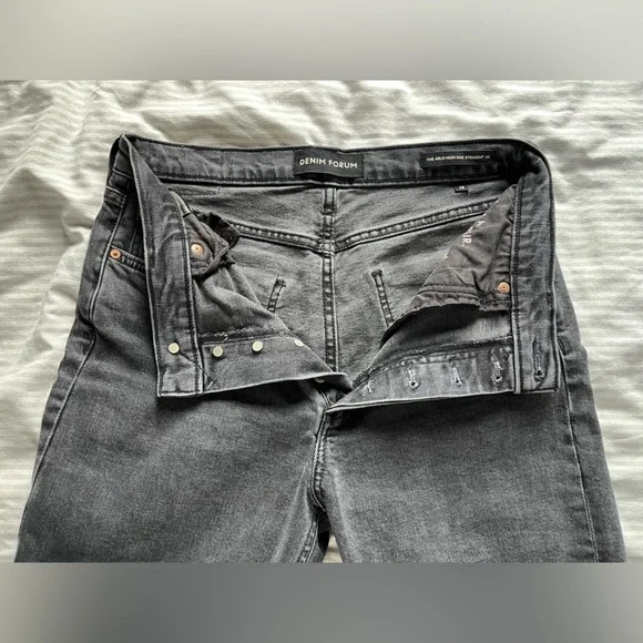 Denim Forum Arlo high rise straight leg Jeans - Picture 5 of 5